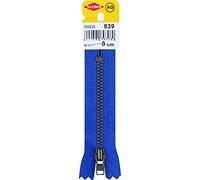 Kleiber + Co.GmbH 69808 Fermeture éclair avec rail en métal Bleu moyen 2,5 cm x 8 cm x 5 mm