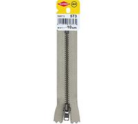 Kleiber + Co.GmbH 69813 Fermeture Éclair avec rail en métal Beige 2,5 cm x 10 cm x 5 mm