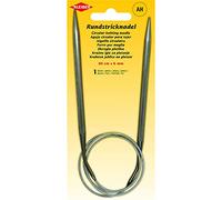 Kleiber Aiguille à tricoter circulaire en métal gris 6 mm