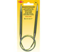 Kleiber Aiguille à tricoter circulaire métal gris 8 mm