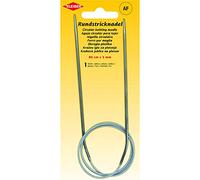 Kleiber + Co. GmbH Aiguille à tricoter circulaire, métal, gris, 80 cm x 3 mm