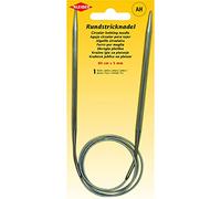 Kleiber + Co. GmbH Aiguille à tricoter circulaire, métal, gris, 80 cm x 5 mm