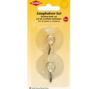 KLEIBER Crochets à ventouses, set de 2, plastique transparent