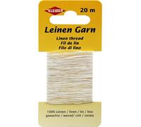 KLEIBER Fil de lin 20 m blanc ciré