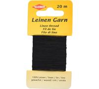 KLEIBER Fil de lin 20 m noir ciré
