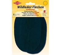 Kleiber Grands Patchs en Daim à Coudre/Pantalon/Manches, Bleu Marine