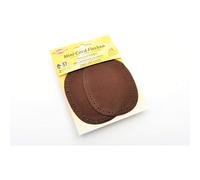 Kleiber Petits Patchs ovales Velours côtelé thermocollant/à Coudre Coudes/Genoux, Marron