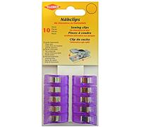 Kleiber Nähclips Accessoires Plastique 2,5 x 0,9 x 1,2 cm, Plastique, Violet, 2,5 x 0,9 x 1,2 cm