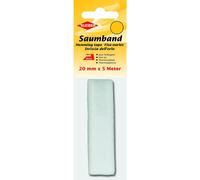 KLEIBER Ourlet thermocollant, 20 mm x 5 m, blanc