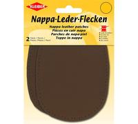 Kleiber Patch En Cuir Nappa À Coudre 125 X 100 Mm, Brun Foncé