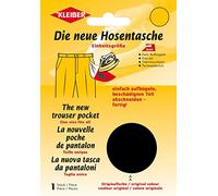 Kleiber Patch Poche Pantalon thermocollant, Noir