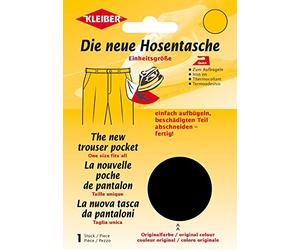 Kleiber Patch Poche Pantalon thermocollant, Noir