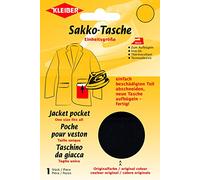 Kleiber Patch réparation Poche Veste thermocollant, Noir