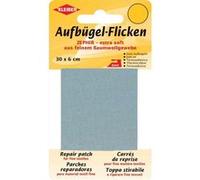 KLEIBER Patch thermocollant 100% coton Zephir 300 x 60 mm gris clair Gris Clair G