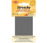 Kleiber 40 x 6 cm Ruban élastique thermocollant réparation vêtements, Gris