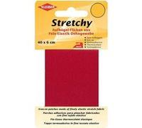 Kleiber 40 x 6 cm Ruban élastique thermocollant pour réparer vêtements, Rouge