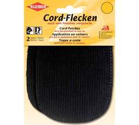 Kleiber Patch Thermocollant En Velours C¿Tel¿, Noir