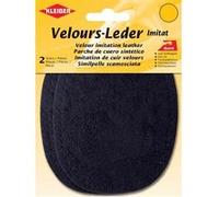KLEIBER Patch thermocollant en velours, ovale, bleu foncé G