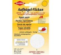Kleiber 40 x 12 cm Patch réparation thermocollant Coton très Doux, Blanc