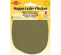 Kleiber Patchs Genoux et Coudes Cuir Nappa à Coudre 12.5 cm x 10 cm, Beige, 2 par Pack