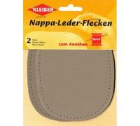 Kleiber Patchs genoux et coudes Cuir Nappa à coudre 12,5 x 10 cm Bleu foncé Pack 2 pièces