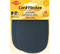 Kleiber Patchs thermocollants ou à Coudre pour Coudes et Genoux, Gris, 2 par Pack