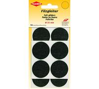 Kleiber Patins en Feutre 35 mm Noir 18 x 10 x 1 cm