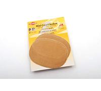 Kleiber Patchs ovales en velours côtelé thermocollants/à coudre coudes/genoux beige