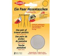 Kleiber Poches de pantalon thermocollantes – 1 paire – Gris clair 02