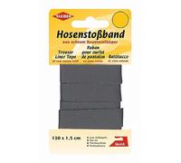Kleiber Ruban adhésif pour Pantalon Bleu foncé, 100% Coton, Gris foncé, 60 x 109 x 0.64 cm