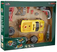 Klein 8689 Set camion Bosch 3 en 1 | Transformable en 3 modèles différents | Avec l’ Ixolino à piles | Dimensions : 18,5 cm x 13,5 cm x 10 cm | Jouet pour enfants à partir de 3 ans