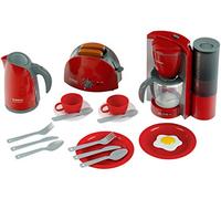 Klein 9564 Set petit-déjeuner Bosch, grand modèle | Avec grille-pain, cafetière automatique, bouilloire et accessoires | Dimensions de l’emballage : 44,5 cm x 13 cm x 34 cm | Dès 3 ans