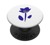 Klein Blue French Bleu Fleur PopSockets PopGrip Adhésif