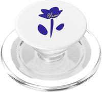 Klein Blue French Bleu Fleur PopSockets PopGrip pour MagSafe