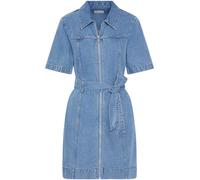 Klein Calvin Klein Blue Belted Denim Shirt Dress Blue S (EU 36-38)