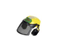 8199 Bosch Casque de Bûcheron Casque de Jeu Ajustable avec Visière et Protège-Oreilles Produit Sous Licence Officielle Jouet