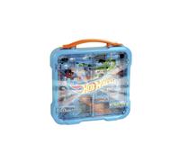 Theo Klein 2411 Hot Wheels Vitrine de Collection, Rangement Cool avec lumière, Fixation Murale et Espace pour 36 Voitures, Jouet pour Enfants à partir de 3 Ans