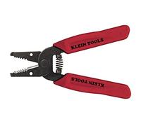 Klein Tools 11046 | Pince à dénuder fils 0,2-1 mm² | Tête étroite | Trous pour bouclage | Coupe cisaille | Poignées texturées | Finition noire résistante