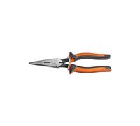 Klein Tools 2038EINS | Pince bec long coupe latérale isolée 8 inch | Isolation 1000 V pour electricite | Couteaux de coupe trempés | Poignées ergonomiques confortables