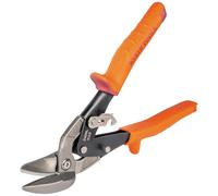 KLEIN TOOLS 2400L Cisaille décalée de coupe gauche, cisaille d'aviation avec lame forgée pour la coupe de précision de la tôle