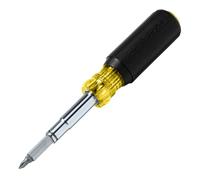 Klein Tools 32500MAG | Tournevis magnétique multi-embouts 11-en-1 avec douilles | Poignée Comfort Grip | Aimants puissants pour maintien des embouts | Acier trempé