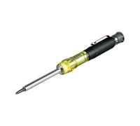Klein Tools - Tournevis de poche 32614 - 4 en 1, embouts de résistance industrielle - Jaune/Noir