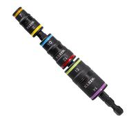 Klein Tools 32933M | Jeu de douilles impact 6 en 1 metric | Tailles hex 7 8 10 12 13 14 mm | Outil professionnel pour visseuse et percussion