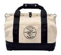 Klein Tools 5003-18 45,7 cm Poche Toile Outil Sac avec fond en cuir, Tan, petite