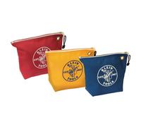 Klein Tools 5539CPAK Sacs fermeture clair Les pochettes outils en toile sont des sacs de consommables de 10 pouces pour stocker des pices,