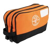 Klein Tools 55582 Pochette à Outils avec Fermeture éclair, Double Compartiment, 25,4 x 15,2 cm, Sac à Outils Robuste, Multi-Usage pour Outils à travaux manuels