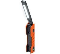 Klein Tools 56073 Lampe artisanale pliable, 500 lumens LED avec rotation à 180 degrés et rotation à 270 degrés, lampe de poche rechargeable USB-C avec projecteur intégré, base magnétique, indice IP54