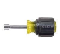 Klein Tools 610-1/4M Tourne-écrou magnétique 1/4", fabriqué aux États-Unis, tige creuse de 3,8 cm et poignée rembourrée