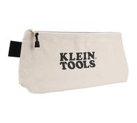 KLEIN TOOLS 62042 Sac à Fermeture éclair de 40,6 cm, Extra Long, en Toile n°10, Sac à Outils Robuste, Fond Debout de 7,6 cm, Multifonction pour Outils ou travaux manuels, Naturel, Élégant