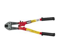 Klein Tools 63314 | Coupe-boulons 14 inch (~35,6 cm) avec manche en acier | Mors centre coupe pour métaux mous moyens et durs | Poignées vinyle robustes